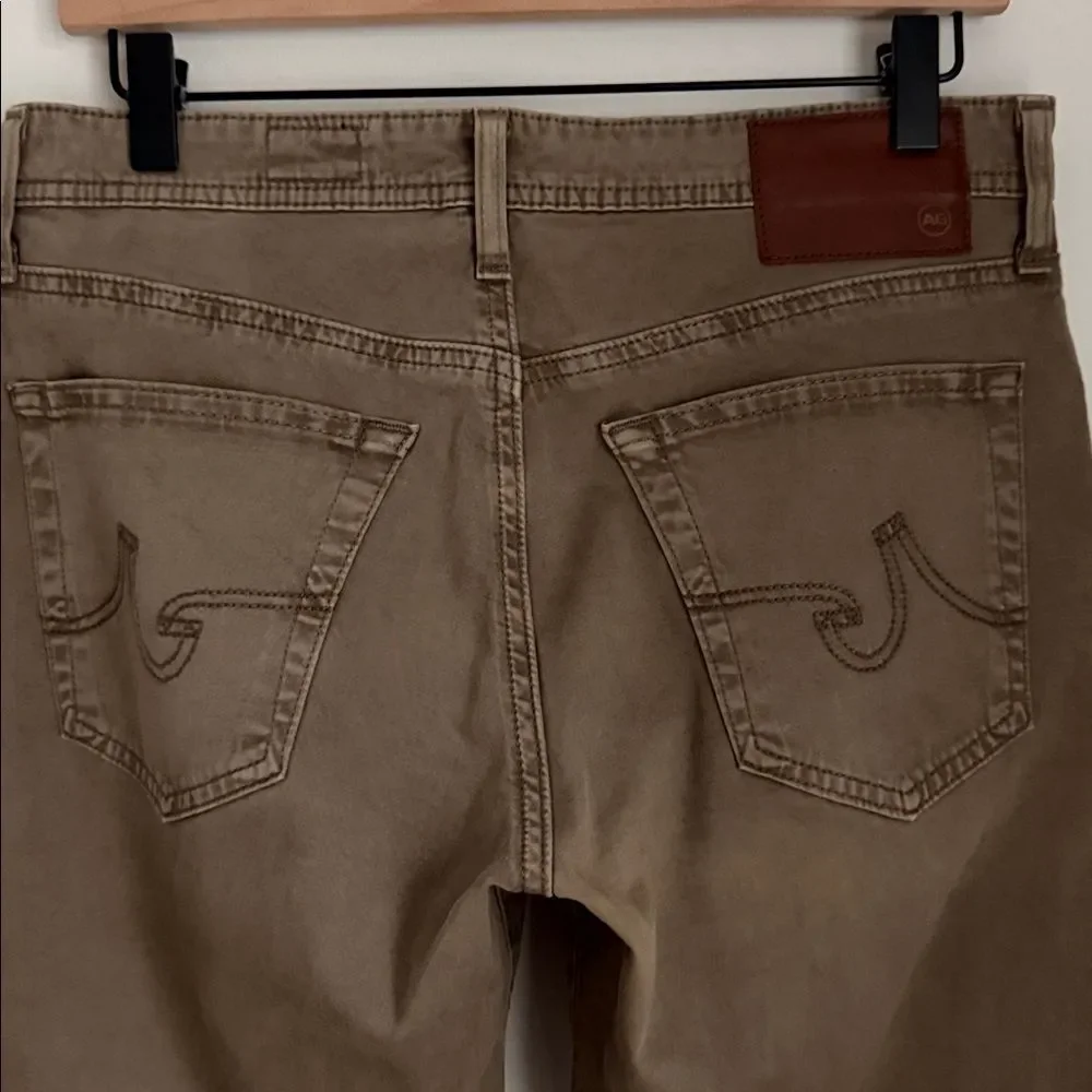 AG Adriano Goldschmied The Graduate Tailored Leg Brown Stretch Jeans 29x31